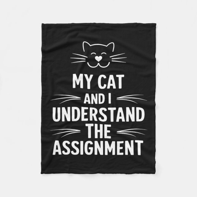 Couverture Polaire Mon Chat Et Moi Comprenons L'Ignement Démocrate Li (Devant)