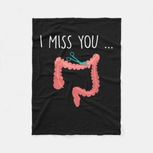 Couverture Polaire Mon Colon Manquant Drôle Ostomie Ostomate Chirurgi