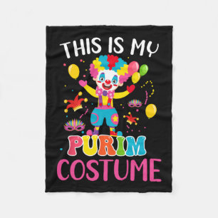 Couverture Polaire Mon Costume Purim Mardi Gras Clown Funny Parades P