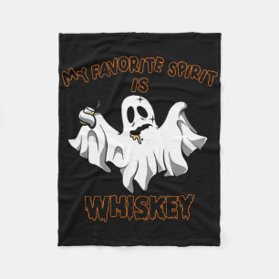 Couverture Polaire Mon Esprit Favori Est Whiskey Boo Super Ghos Migno