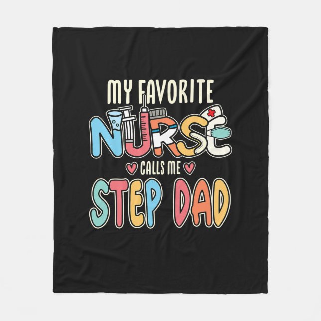 Couverture Polaire Mon Infirmière Préférée M'Appelle Pas Papa (Devant)