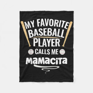 Couverture Polaire Mon Joueur De Baseball Préféré M'Appelle Mamacita