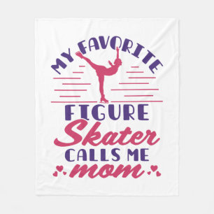 Couverture Polaire Mon patineur artistique préféré m'appelle maman
