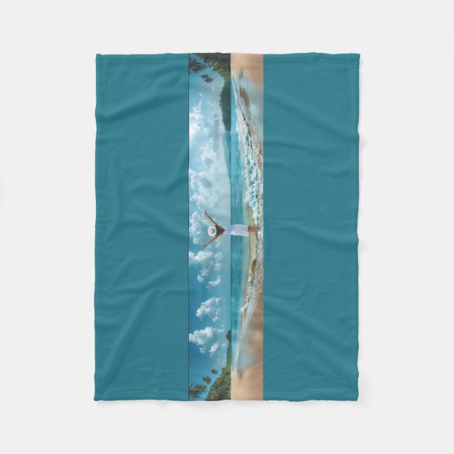 Couverture Polaire Mon rêve du lagon bleu (Devant)