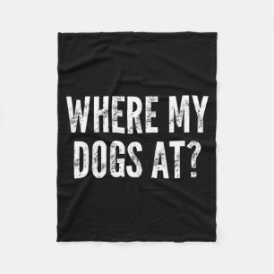 Couverture Polaire Mon T-Shirt Où Les Chiens Disent De La Nouveauté S