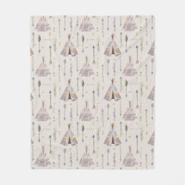 Couverture Polaire Mon village Teepee