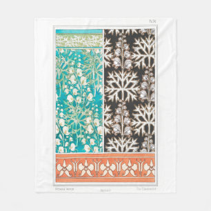 Couverture Polaire Monkshood wolfsbane plante art nouveau verneuil