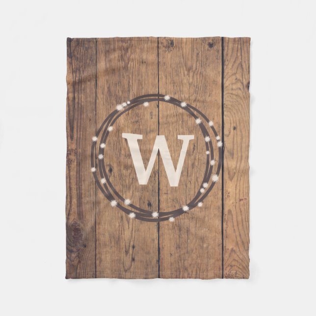 Couverture Polaire Monogram design (Devant)