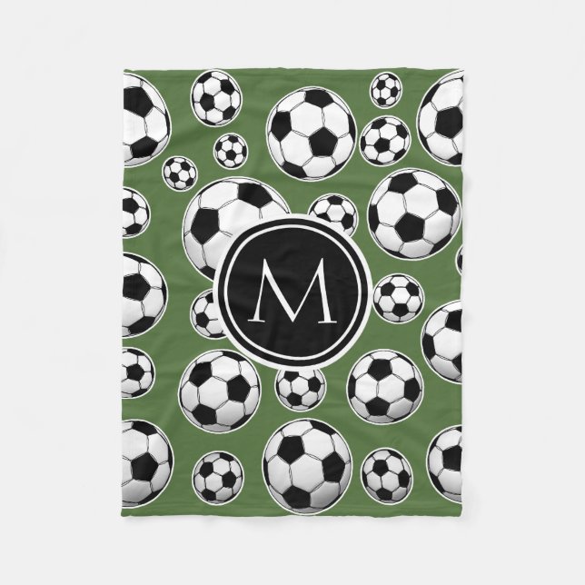 Couverture Polaire Monogramme - Arbre vers le haut (Devant)