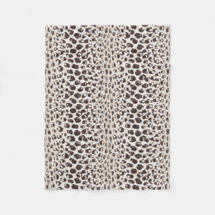 Couverture Polaire Monogramme brun chic moderne de motif d'impression