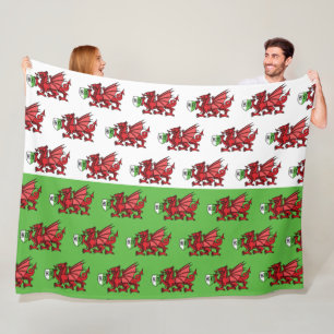 Couverture Polaire Monogramme de dragon gallois