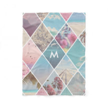 Monogramme de motif de diamant d'été