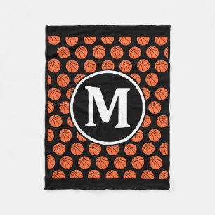 Couverture Polaire Monogramme Initiales Nom Lettre M Motif Sport