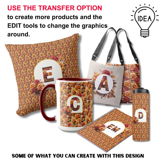 Couverture Polaire Monogramme mère grand-mère Anniversaire automne fl (Créateur téléchargé)