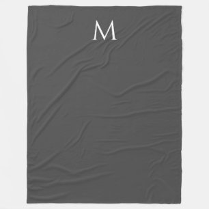 Couverture Polaire Monogramme moderne Élégant Modèle personnalisé