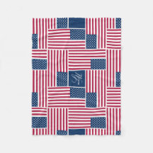 Monogramme S Drapeau Américain Patriotique America