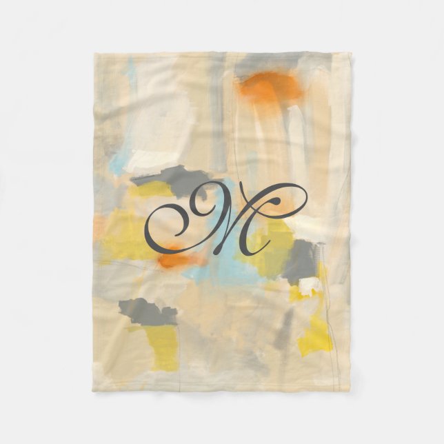Couverture Polaire Monogramme | Sacré II (Devant)