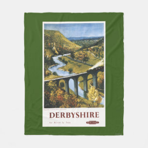 Couverture Polaire Monsal Dale, train et viaduc British Rail