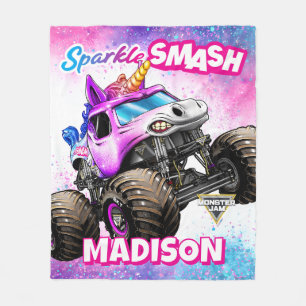 Couverture Polaire Monster Jam Sparkle Smash - Personnalisé