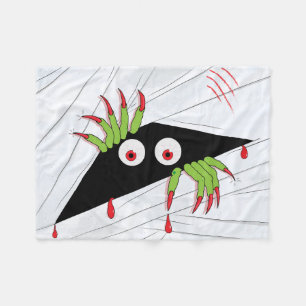 Couverture Polaire Monster Peeking déplaisant