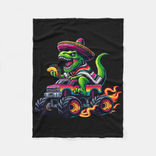 Couverture Polaire Monster Truck Dinosaure Taco Sombrero Enfants Garç