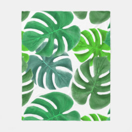 Couverture Polaire Monstera