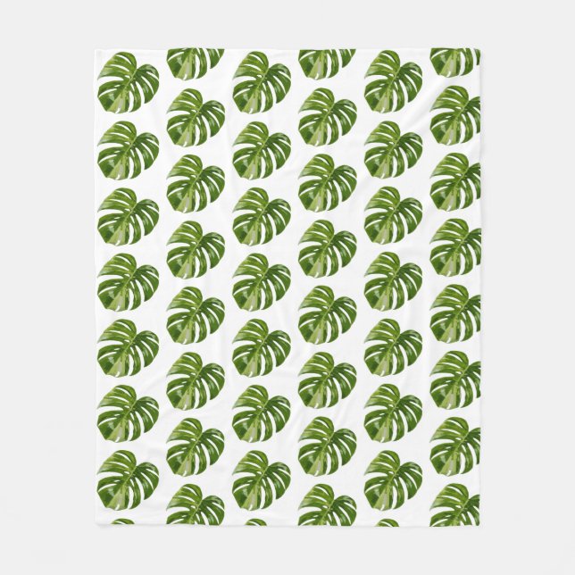Couverture Polaire Monstera Albo Fleece Blanket (Devant)