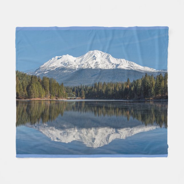 COUVERTURE POLAIRE MONT SHASTA REFLÉTÉ (Devant (Horizontal))