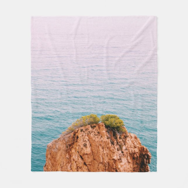 Couverture Polaire Montagne rocheuse Brown sur le plan d'eau (Devant)