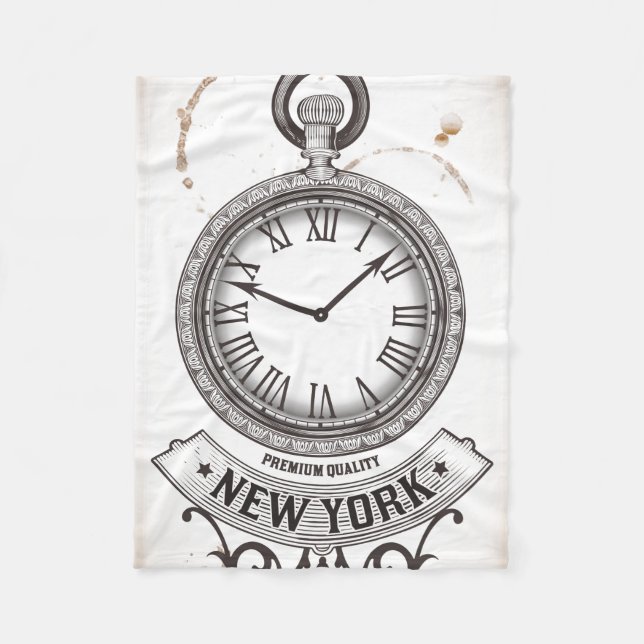 Couverture Polaire Montre de poche New York (Devant)