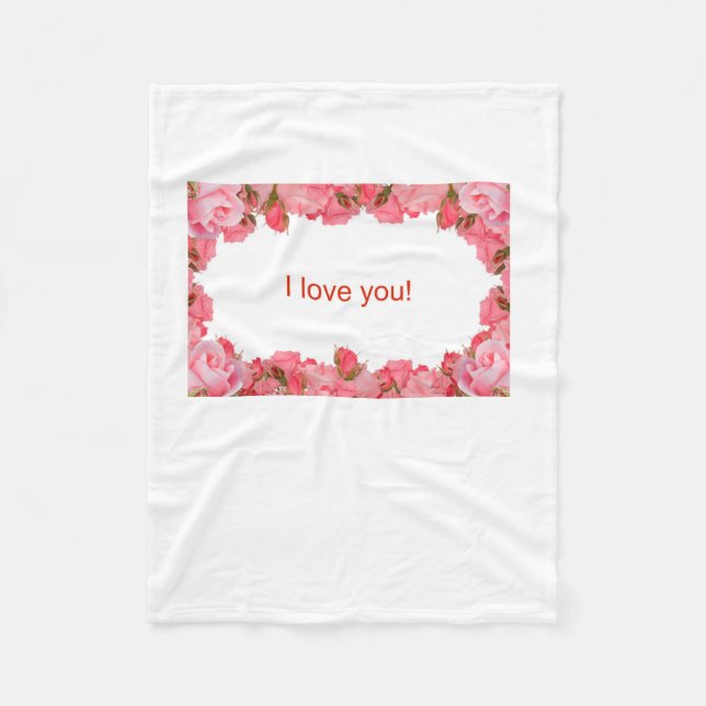 Couverture Polaire Montrez l'amour au 14 février. (Devant)