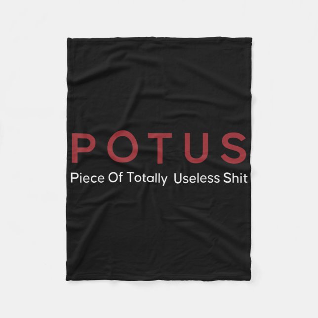 Couverture Polaire Morceau de Potus totalement inutile  (Devant)