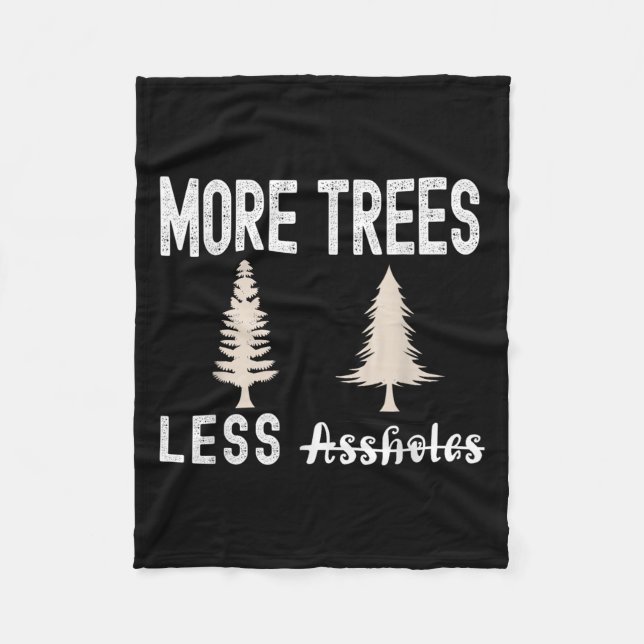 Couverture Polaire More Trees Less Holes Ugly Christmas Sweater  (Devant)