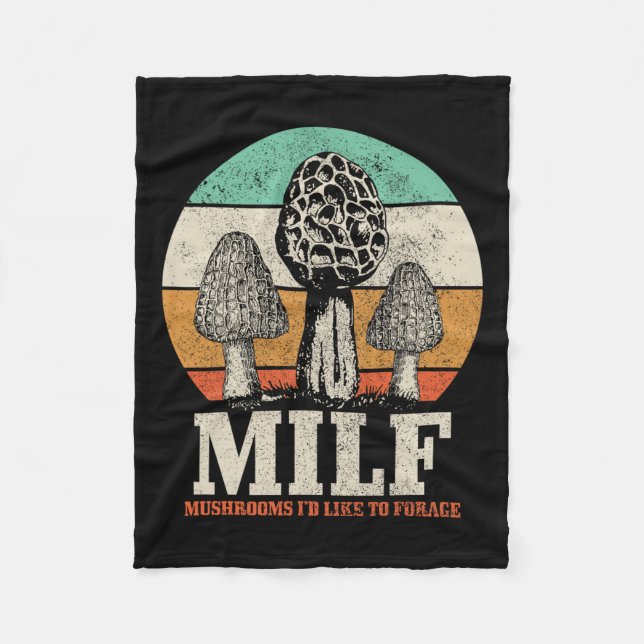 Couverture Polaire Morel Chasse aux champignons M.i.l.f. Champignons  (Devant)