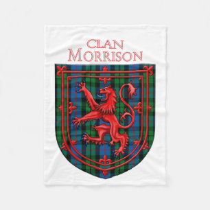 Couverture Polaire Morrison Tartan Scottish Plaid Lion Rampant