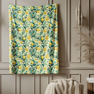 Couverture Polaire Mosaïque décorative méditerranéenne