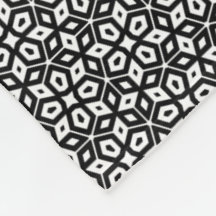 Mosaïque géométrique Abstraite en noir et blanc
