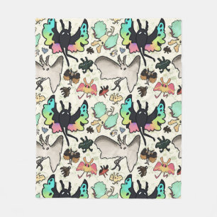 Couverture Polaire Mothman Motif