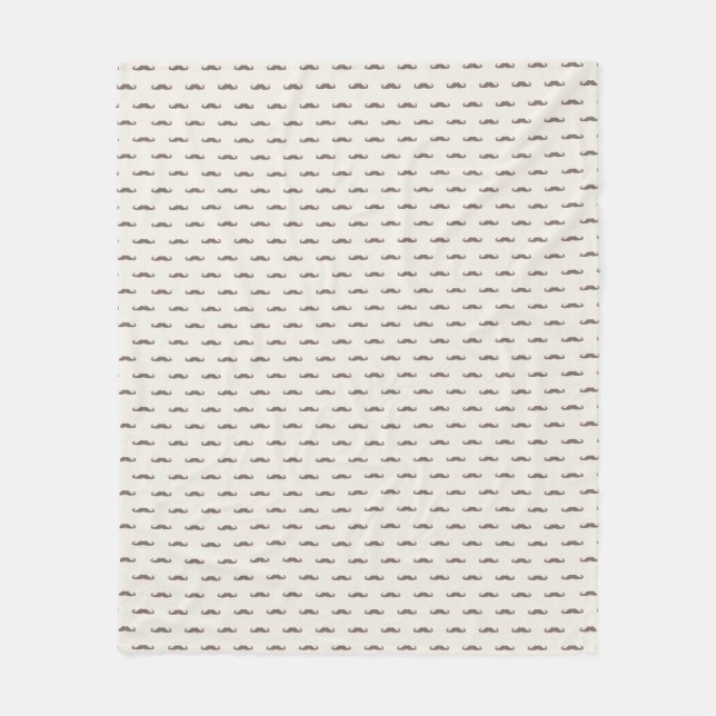 Couverture Polaire Motif 3 de hippie de moustache (Devant)