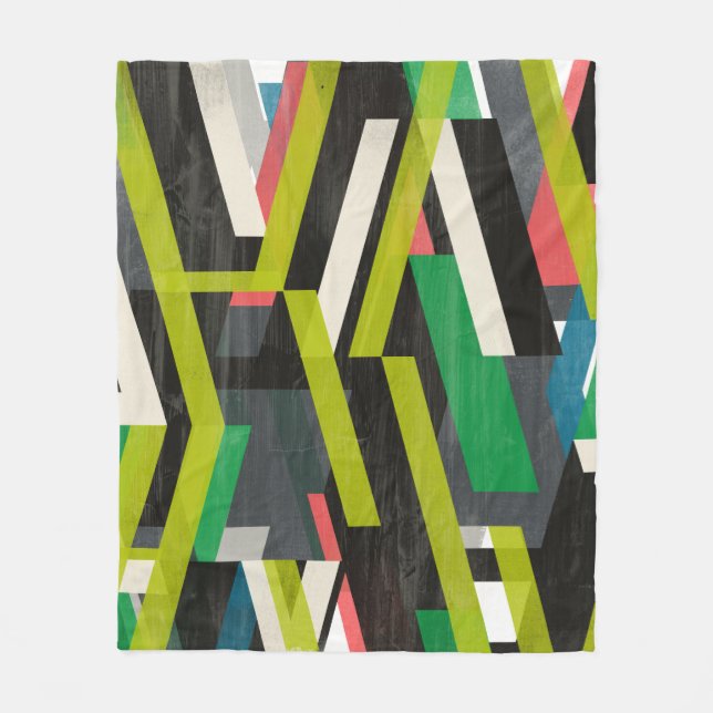 Couverture Polaire Motif à flux de suspension diagonal (Devant)