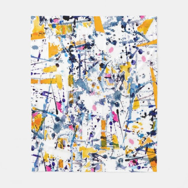 Couverture Polaire motif Abstrait (Devant)