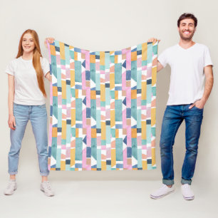 Couverture Polaire Motif abstrait de forme d'aquarelle