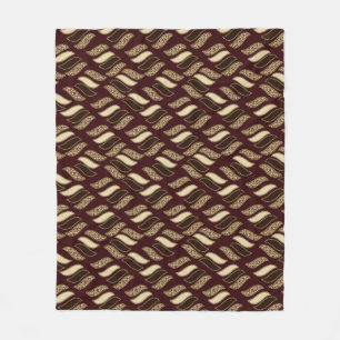 Couverture Polaire Motif africain 2 de peau de guépard