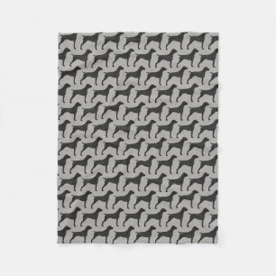 Couverture Polaire Motif allemand de silhouettes d'indicateur aux