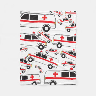 Couverture Polaire Motif ambulancier