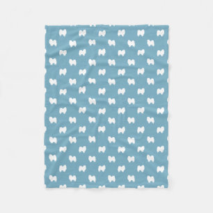 Couverture Polaire Motif américain de silhouettes de chien esquimau