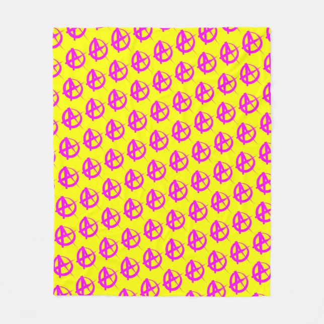 Couverture Polaire Motif anarchique (Devant)