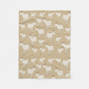 Couverture Polaire Motif animal de la ferme de chèvres