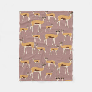 Couverture Polaire Motif animal sauvage d'Antelope