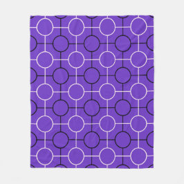Couverture Polaire Motif Art déco Abstrait géométrique circulaire vio
